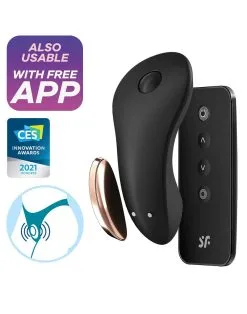 Satisfyer - Little Secret Panty Vibrator Voor In Het Slipje Met App Control - Zwart -Sex Toys winkel Satisfyer Little Secret Panty Vibrator voor in het slipje met APP control zwart 6