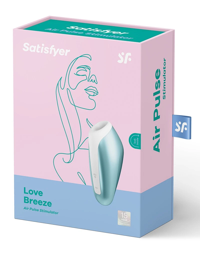 Satisfyer - Love Breeze Luchtdruk Vibrator Met Bluetooth En App Control - Lichtblauw 4 Satisfyer - Love Breeze Luchtdruk Vibrator Met Bluetooth En App Control - Lichtblauw - Afbeelding 4