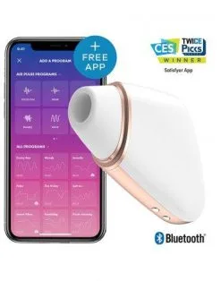 Satisfyer - Love Triangle White App Connect Clitoris Vibrator