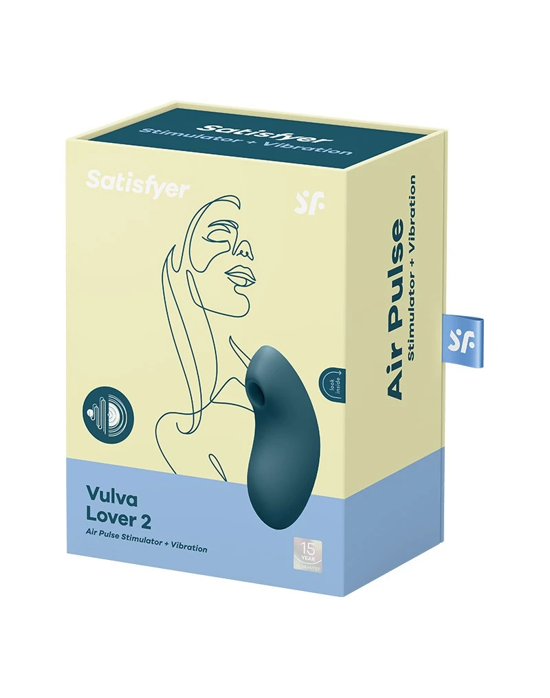 Satisfyer - Luchtdruk Vibrator Vulva Lover 2 - Blauw 2 Satisfyer - Luchtdruk Vibrator Vulva Lover 2 - Blauw - Afbeelding 2