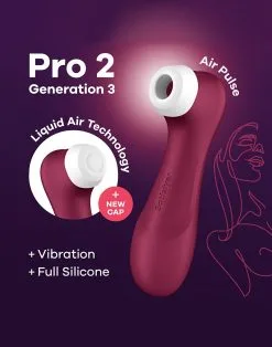 Satisfyer - Pro 2 Generation 3 - Luchtdruk Vibrator - Rood 9 Satisfyer - Pro 2 Generation 3 - Luchtdruk Vibrator - Rood -Sex Toys winkel Satisfyer Pro 2 Generation 3 Luchtdruk Vibrator Rood 3