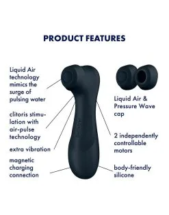 Satisfyer - Pro 2 Generation 3 Luchtdruk Vibrator - Zwart -Sex Toys winkel Satisfyer Pro 2 Generation 3 Luchtdruk Vibrator Zwart 4