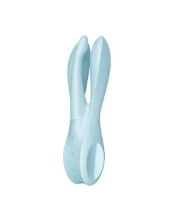 Satisfyer - Threesome 1 Multi Vibrator Met 3 Voelsprieten - Lichtblauw