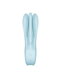 Satisfyer - Threesome 1 Multi Vibrator Met 3 Voelsprieten - Lichtblauw -Sex Toys winkel Satisfyer THREESOME 1 Multi Vibrator met 3 voelsprieten lichtblauw 3