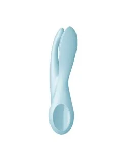 Satisfyer - Threesome 1 Multi Vibrator Met 3 Voelsprieten - Lichtblauw -Sex Toys winkel Satisfyer THREESOME 1 Multi Vibrator met 3 voelsprieten lichtblauw 5