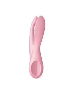 Satisfyer - Threesome 1 Multi Vibrator Met 3 Voelsprieten - LichtRoze -Sex Toys winkel Satisfyer THREESOME 1 Multi Vibrator met 3 voelsprieten lichtroze 3