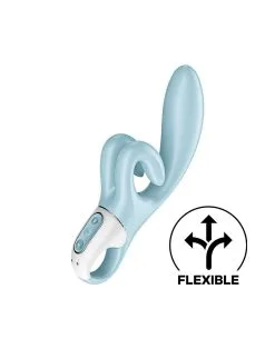Satisfyer - Touch Me - Rabbit Vibrator - Lichtblauw -Sex Toys winkel Satisfyer Touch Me Rabbit Vibrator Lichtblauw 3
