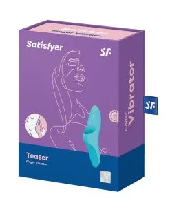 Satisfyer - Vinger Vibrator Teaser - Turquoise -Sex Toys winkel Satisfyer Vinger Vibrator Teaser Turquoise 3