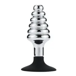 Kiotos Schroef Buttplug Aluminium Met Zuignap