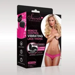 Secrets Vibrerende String Met Afstandsbediening - Roze -Sex Toys winkel Secrets Vibrerende String Met Afstandsbediening roze 3