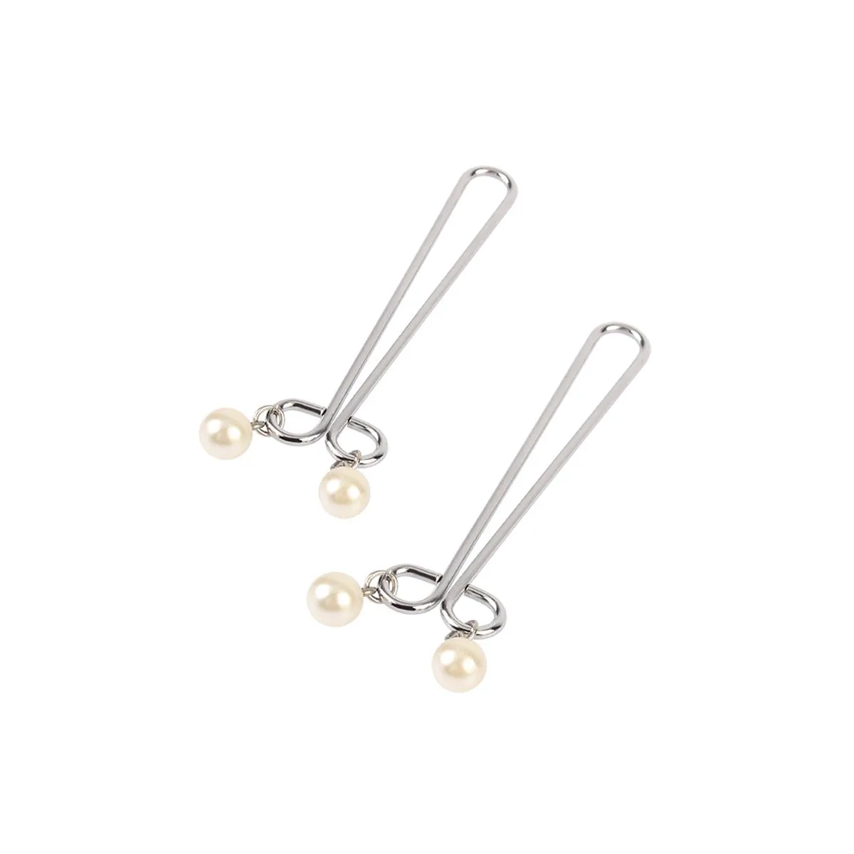 Señuelo - Fetish Fantasy Pearl Tepelklemmen Met Twee Hangende Parels 4 Señuelo - Fetish Fantasy Pearl Tepelklemmen Met Twee Hangende Parels - Afbeelding 4