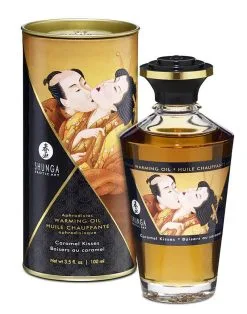 Shunga - Aphrodisiac - Verwarmende Olie Voor Erogene Zones - Om Te Kussen/Likken - Caramel Kisses