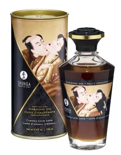 Shunga - Aphrodisiac - Verwarmende Olie Voor Erogene Zones - Om Te Kussen/Likken - Creamy Latte