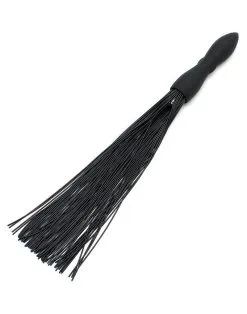 Rimba Latex Play Siliconen Flogger Zweep Met Vibrerende Dildo -Sex Toys winkel Siliconen Flogger Zweep Met Vibrerende Dildo 3