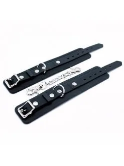 Rimba Bondage Play Siliconen Handboeien Met Gesp En D-ring -Sex Toys winkel Siliconen Handboeien met gesp en D ring 4