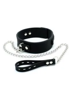 Rimba Latex Play Siliconen Collar Met Hondenriem -Sex Toys winkel Siliconen collar met hondenriem 6