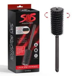 Sins Inquisition - 12 Rijen Spiky Pinwheel - Zwart -Sex Toys winkel Sins Inquisition 12 Rijen Spiky Pinwheel Zwart 5