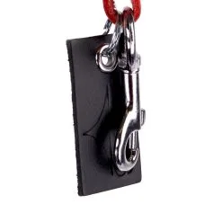 Kiotos Leather Sleutelhanger Met Leren Zweepje - Rood -Sex Toys winkel Sleutelhanger met leren zweepje rood 4