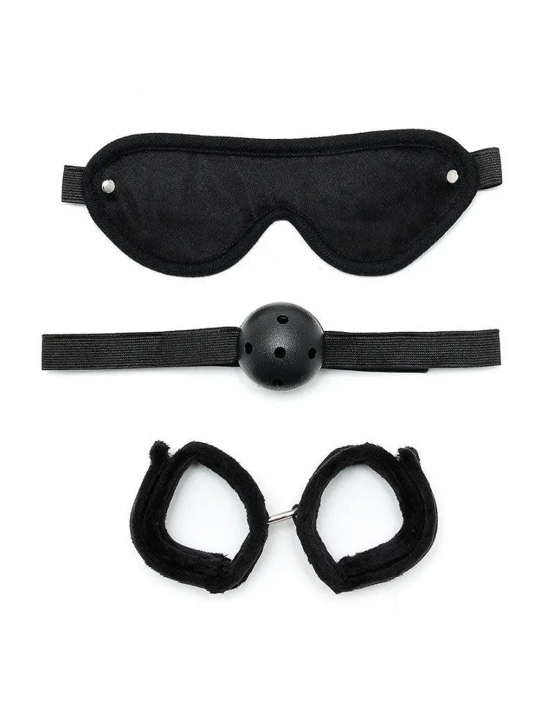 Rimba Bondage Play Soft Bondage Set Met Klittenband En Gag (3-delig) 2 Rimba Bondage Play Soft Bondage Set Met Klittenband En Gag (3-delig) - Afbeelding 2