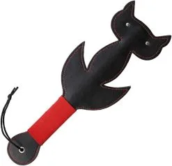Erotiekvoordeel.nl Spanking Paddle Black Cat - Zwart/Rood -Sex Toys winkel Spanking Paddle Black Cat zwartrood 3