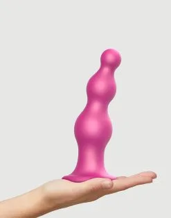 Strap-On-Me - Dildo Plug Beads - Metallic Roze