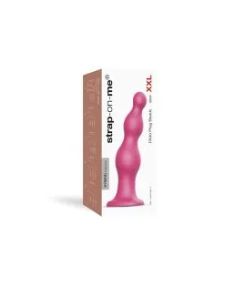 Strap-On-Me - Dildo Plug Beads - Metallic Roze -Sex Toys winkel Strap On Me Dildo Plug Beads metallic roze 5