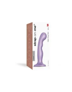 Strap-On-Me - Dildo Plug Curvy - Metallic Paars -Sex Toys winkel Strap On Me Dildo Plug Curvy metallic paars 8