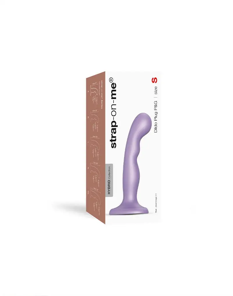Strap-On-Me - G-spot En P-spot Dildo - Metallic Lila 6 Strap-On-Me - G-spot En P-spot Dildo - Metallic Lila - Afbeelding 6