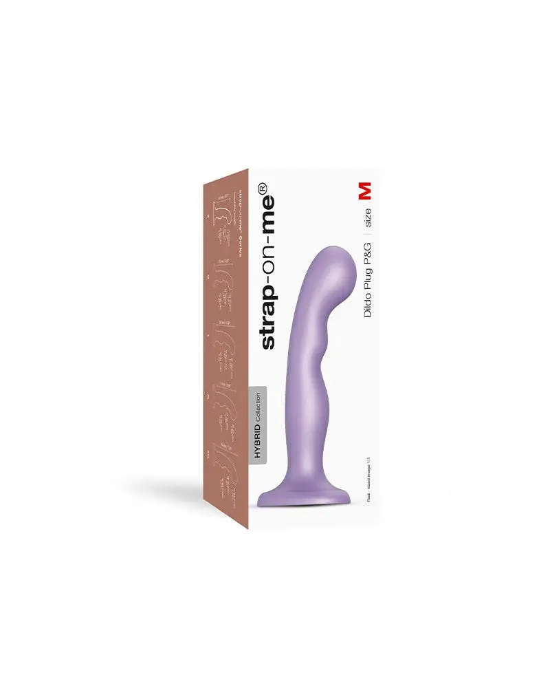 Strap-On-Me - G-spot En P-spot Dildo - Metallic Lila 8 Strap-On-Me - G-spot En P-spot Dildo - Metallic Lila - Afbeelding 8