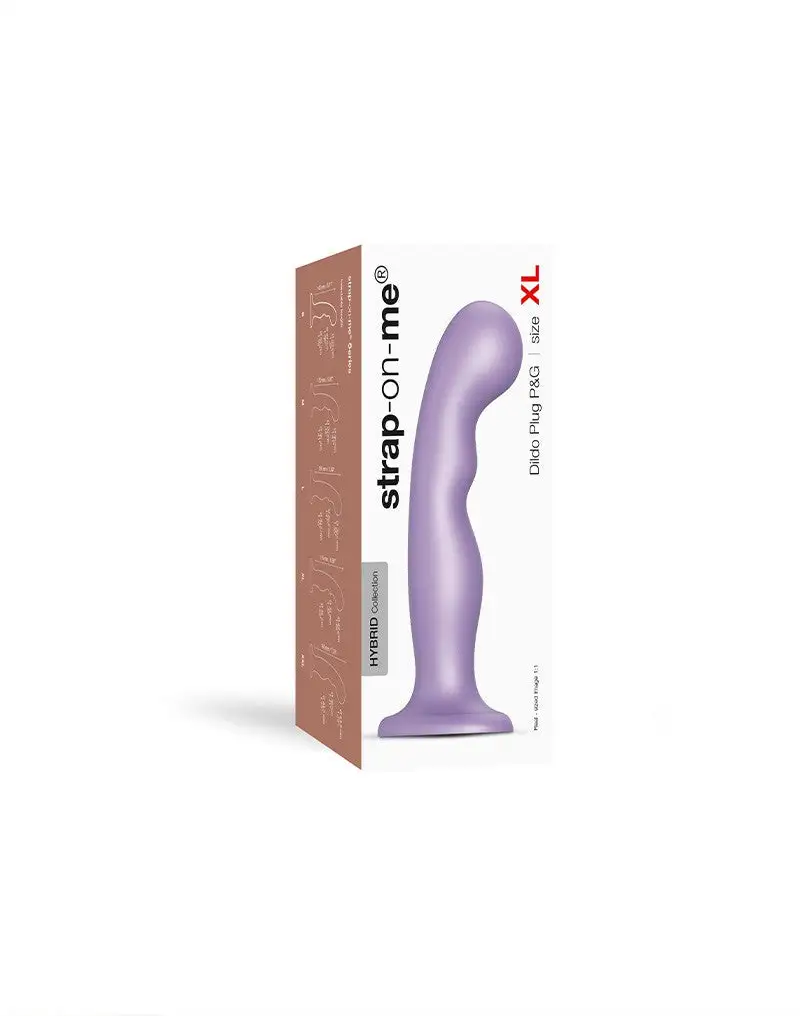 Strap-On-Me - G-spot En P-spot Dildo - Metallic Lila 9 Strap-On-Me - G-spot En P-spot Dildo - Metallic Lila - Afbeelding 9