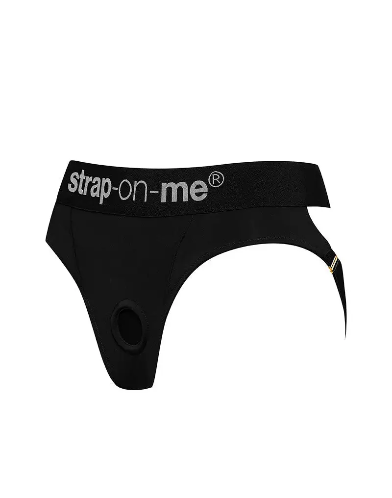 Strap-On-Me - Heroine - Comfortabel Pegging/Voorbinddildo Harnas Van Microfiber - Zwart 2 Strap-On-Me - Heroine - Comfortabel Pegging/Voorbinddildo Harnas Van Microfiber - Zwart - Afbeelding 2