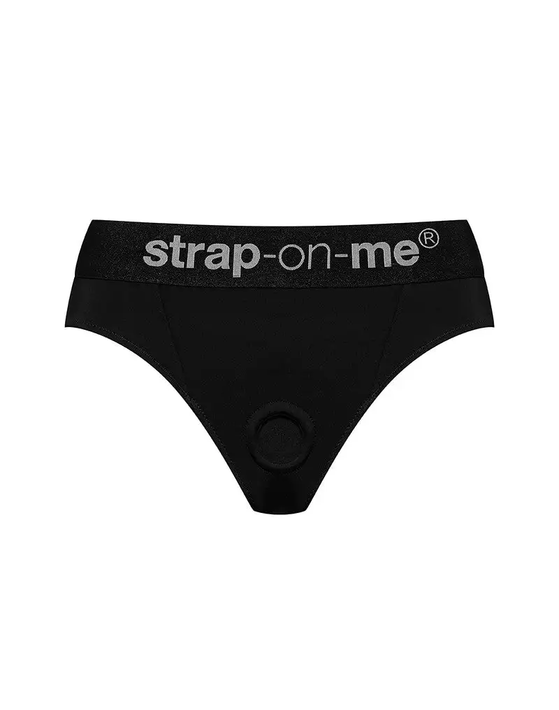 Strap-On-Me - Heroine - Comfortabel Pegging/Voorbinddildo Harnas Van Microfiber - Zwart 3 Strap-On-Me - Heroine - Comfortabel Pegging/Voorbinddildo Harnas Van Microfiber - Zwart - Afbeelding 3