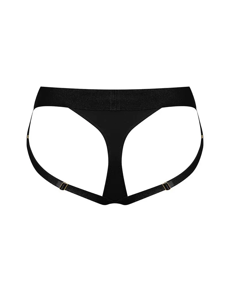 Strap-On-Me - Heroine - Comfortabel Pegging/Voorbinddildo Harnas Van Microfiber - Zwart 4 Strap-On-Me - Heroine - Comfortabel Pegging/Voorbinddildo Harnas Van Microfiber - Zwart - Afbeelding 4