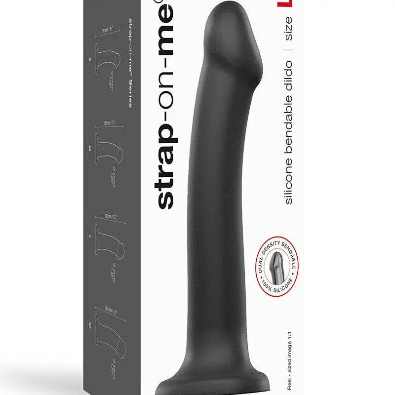 Strap-On-Me - Semi-Realistische Dildo Met Zuignap - Zwart 10 Strap-On-Me - Semi-Realistische Dildo Met Zuignap - Zwart - Afbeelding 10