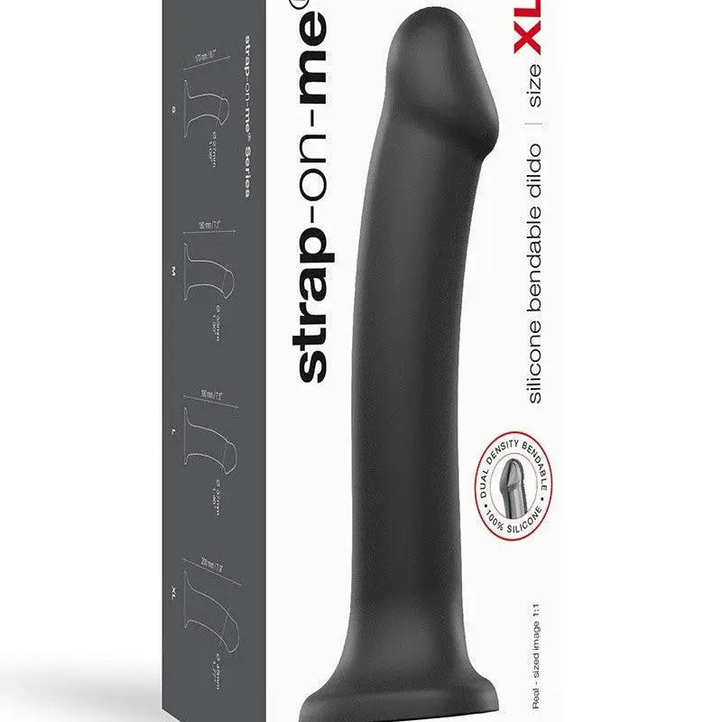 Strap-On-Me - Semi-Realistische Dildo Met Zuignap - Zwart 11 Strap-On-Me - Semi-Realistische Dildo Met Zuignap - Zwart - Afbeelding 11