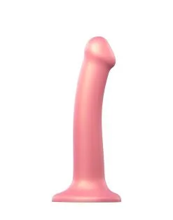 Strap-On-Me - Semi-Realistische Mono Density Dildo Metallic Roze