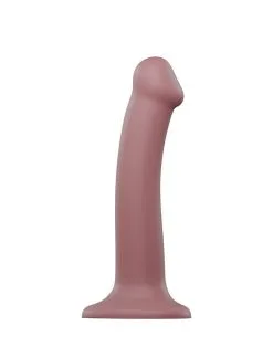 Strap-On-Me - Semi-Realistische Mono Density Dildo Met Zuignap - OudRoze - 4 Maten