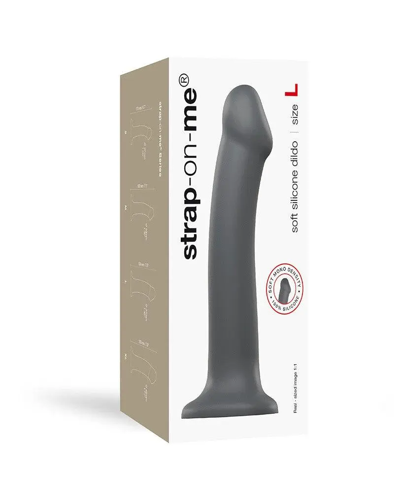 Strap-On-Me - Semi-Realistische Mono Density Dildo Met Zuignap - Zwart 2 Strap-On-Me - Semi-Realistische Mono Density Dildo Met Zuignap - Zwart - Afbeelding 2