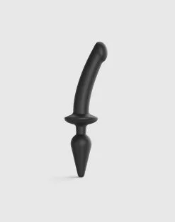 Strap-On-Me - Semi-Realistische Switch Plug-In 2-in-1 Dildo & Buttplug - Zwart 12 Strap-On-Me - Semi-Realistische Switch Plug-In 2-in-1 Dildo & Buttplug - Zwart -Sex Toys winkel Strap On Me Semi Realistische Switch Plug In 2 in 1 Dildo Buttplug zwart 3