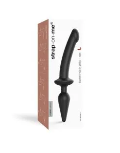 Strap-On-Me - Semi-Realistische Switch Plug-In 2-in-1 Dildo & Buttplug - Zwart 14 Strap-On-Me - Semi-Realistische Switch Plug-In 2-in-1 Dildo & Buttplug - Zwart -Sex Toys winkel Strap On Me Semi Realistische Switch Plug In 2 in 1 Dildo Buttplug zwart 5