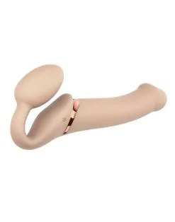 Strap-On-Me - Vibrerende Strapless Strapon - Voorbinddildo Met 3 Motoren - Lichte Huidskleur -Sex Toys winkel Strap On Me Vibrerende Strapless Strapon Voorbinddildo met 3 motoren lichte huidskleur 3