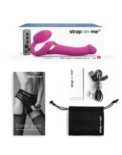 Strap-On-Me - Vibrerende Strapless Voorbinddildo Met Luchtdruk Stimulatie - Roze -Sex Toys winkel Strap On Me Vibrerende Strapless Voorbinddildo met luchtdruk stimulatie roze 3