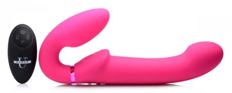 EDC Strap-U - G-Pulse Vibrerende Strapless Dildo Met Afstandsbediening- Roze 2 EDC Strap-U - G-Pulse Vibrerende Strapless Dildo Met Afstandsbediening- Roze - Afbeelding 2