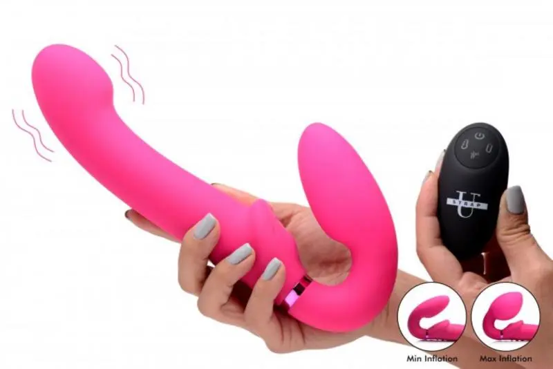 EDC Strap-U - G-Pulse Vibrerende Strapless Dildo Met Afstandsbediening- Roze 4 EDC Strap-U - G-Pulse Vibrerende Strapless Dildo Met Afstandsbediening- Roze - Afbeelding 4