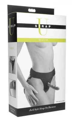 Strap U Strap-U - Jockstrap-style Strapon Harnas Avalon - Zwart -Sex Toys winkel Strap U Jockstrap style Strapon Harnas Avalon Zwart 5