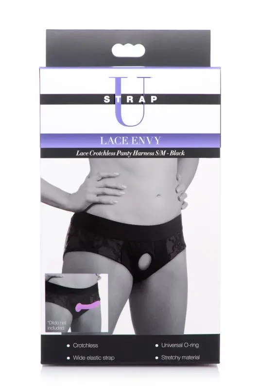 EDC Strap U - Kanten Kruisloze Strap-On Harnas ENVY - Zwart 5 EDC Strap U - Kanten Kruisloze Strap-On Harnas ENVY - Zwart - Afbeelding 5