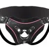 Strap U Strap-U - Pegging/Strap-on Harnas Verstelbaar & Laag Op De Heupen FLAMINGO - Zwart/Roze