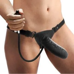 Strap U Strap-U - Strap-on Met Opblaasbare Dildo Expander - Zwart