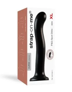 Strap-On-Me - G-spot En P-spot Dildo - Zwart -Sex Toys winkel Strap on Me G spot en P spot Dildo zwart 10