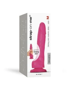 Strap-On-Me - Sliding Skin Realistische Dildo - Roze -Sex Toys winkel Strap on Me Sliding Skin Realistische Dildo roze 8